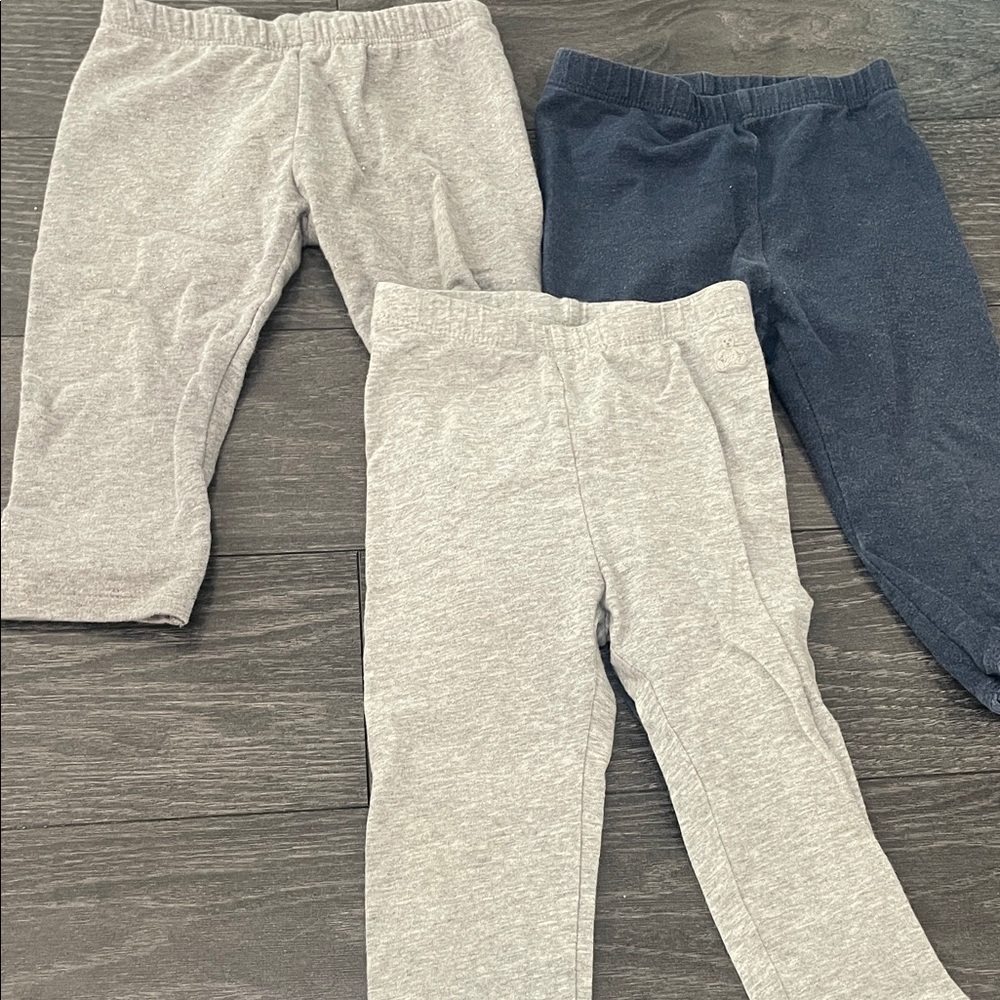 GAP Kids Cotton Stretch Leggings in Gray & Navy